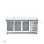  Ψυγείο πάγκου - 180cm - 3 γυάλινες πόρτες